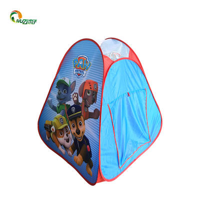 Pop up play tent with PJ mask / unicorn / frozen / LOL design polyester fabric steel wire frame S-005