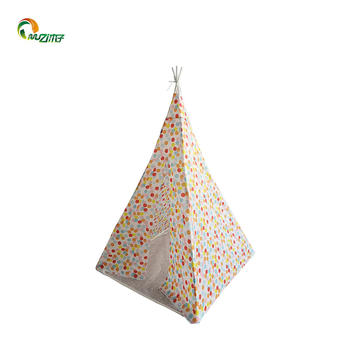 Small dot pattern polyester PVC frame Indian ins style best kids play tents U-003