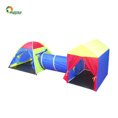 PE waterproof floor house kid tent combo PVC Frame for Indoor-outdoor Children's Tent Z-004