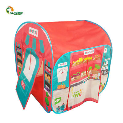 Pop-up play tent of environmentally friendly non-woven fabric with Steel Wire frame market shop S-006